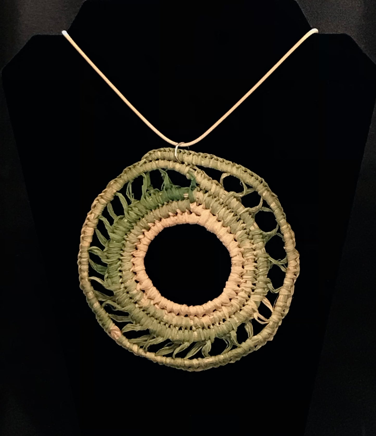 Woven Necklace (Green)