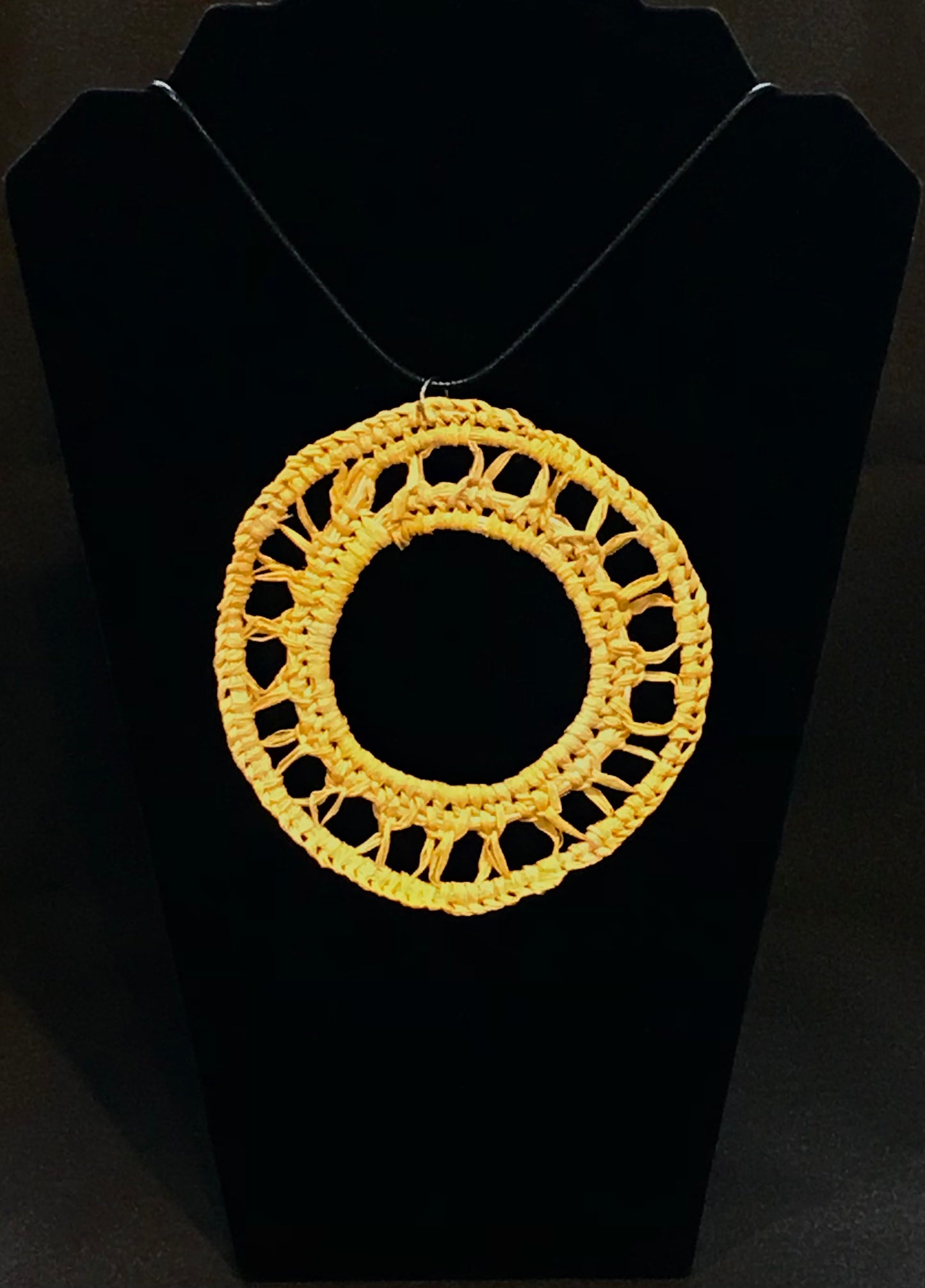 Woven Necklace (Yellow)
