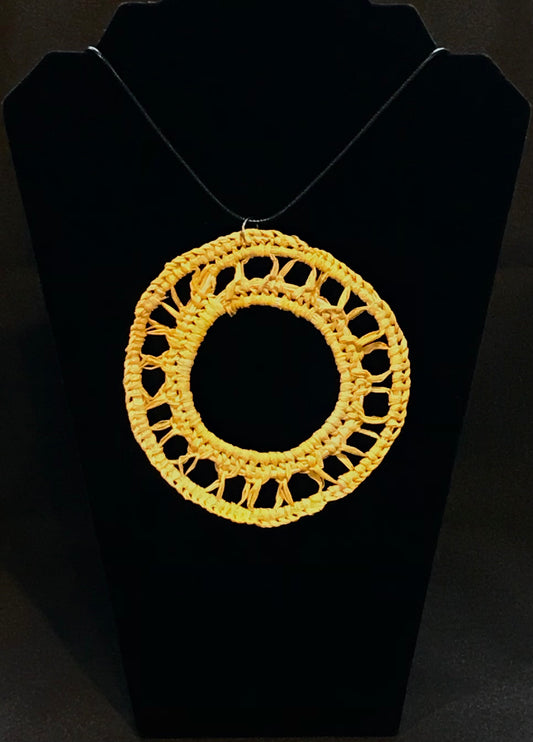 Woven Necklace (Yellow)